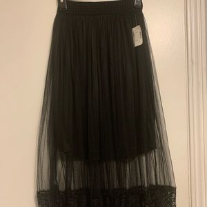 Blk tool midline,elastic waistband&inner mini